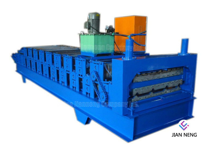 Máquina de rolamento trapezoidalmente de aço colorida do metal, metal automático do controle do PLC que forma a máquina
