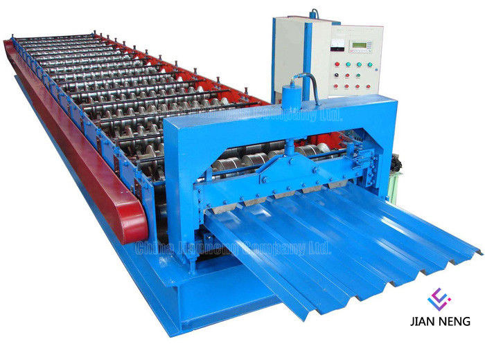 Máquina de rolamento trapezoidalmente de aço colorida do metal, metal automático do controle do PLC que forma a máquina