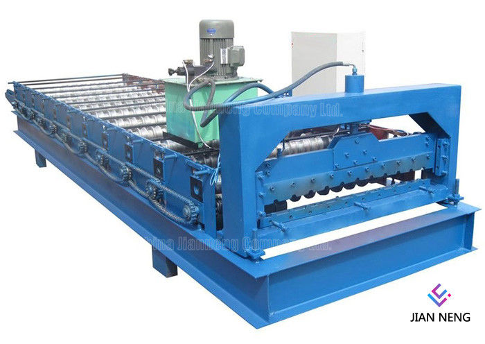 Máquina de rolamento trapezoidalmente de aço colorida do metal, metal automático do controle do PLC que forma a máquina