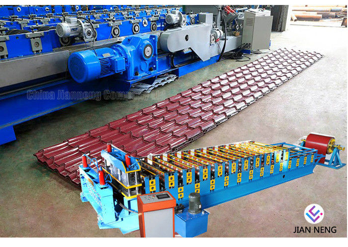 Rolo de aço ondulado vitrificado da telha que forma a folha MachineWith do telhado da máquina 18 estações de formação