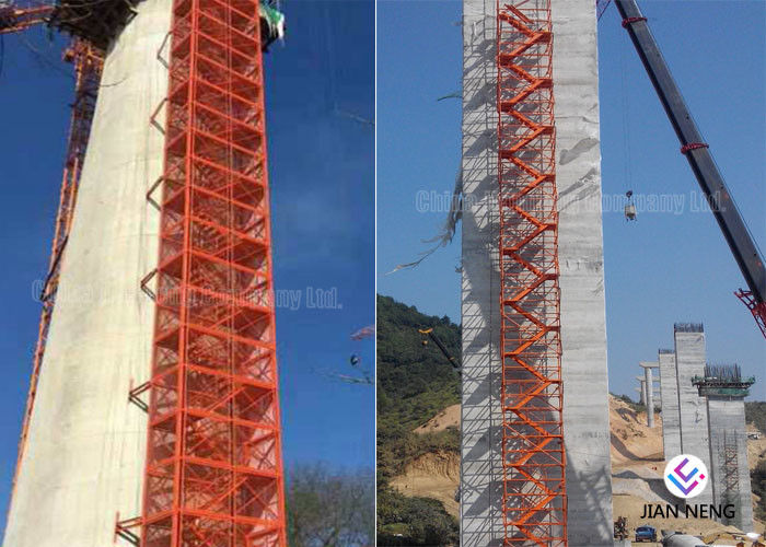 Torre segura da escada da construção alguma cor para pontes de estradas de ferro das estradas