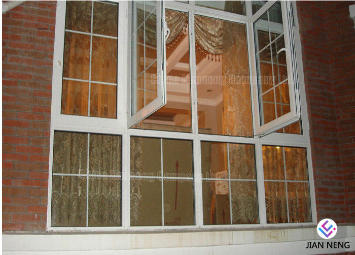 A faixa de alumínio fixa branca à prova de som Windows, dobra Windows de alumínio vitrificado com único vidro moderado