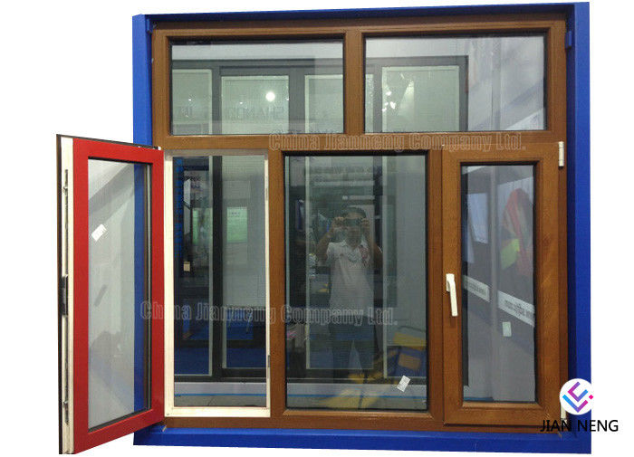 A isolação térmica 6063-T5 Windows de alumínio e as portas com segurança de aço inoxidável engrenam