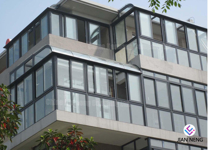 Parede de cortina Windows de alumínio e portas baixas - vidro de E para o prédio de escritórios