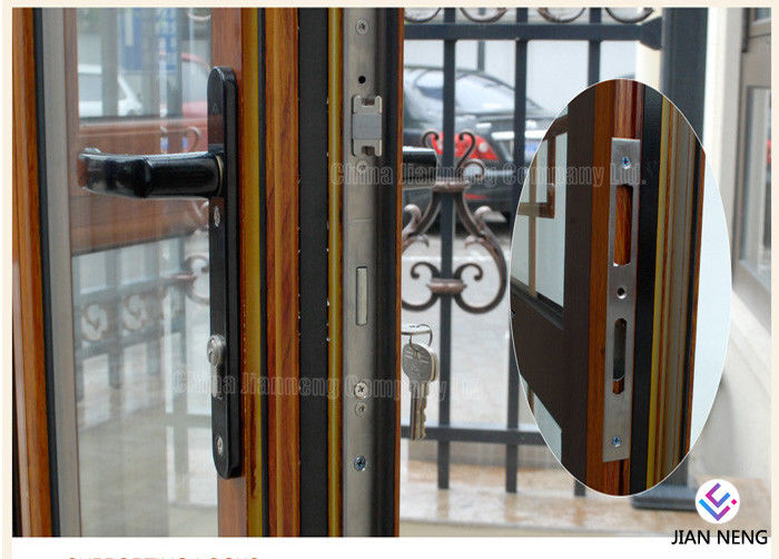 Portas de alumínio do caixilho do estilo de Austrália, alumínio que desliza portas do pátio com vidro geado moderado