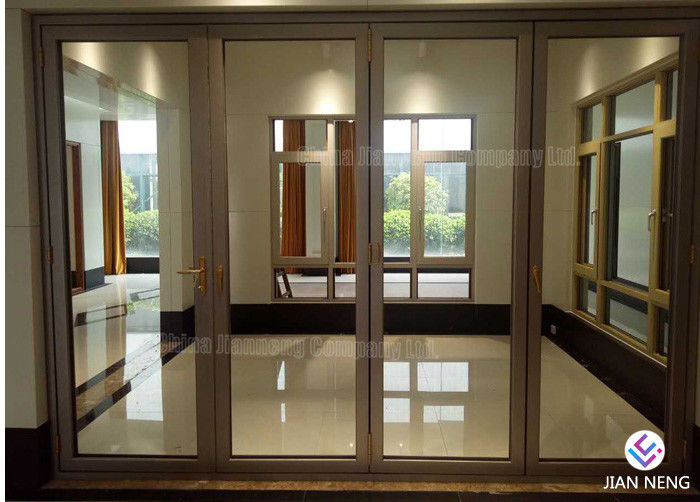 Portas de alumínio do caixilho do estilo de Austrália, alumínio que desliza portas do pátio com vidro geado moderado