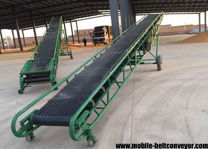 Transporte de correia portátil móvel do recipiente da carga da grão para o quadro de aço carbono da grão
