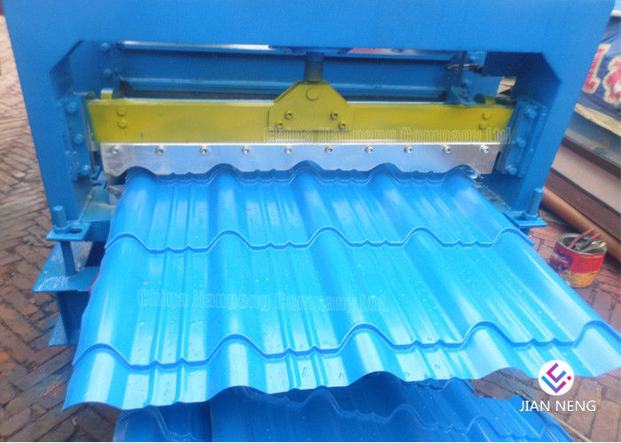 Rolo vitrificado da telha da folha de metal que forma a máquina, telhado de aço de PPGI que faz a linha de produção da máquina