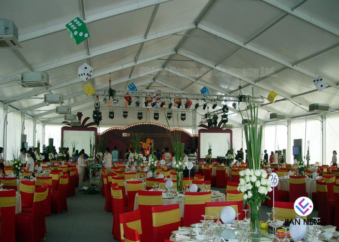 Atividade impermeável exterior feita sob encomenda da união do casamento do PVC com carga de vento 100 ~120Km/H