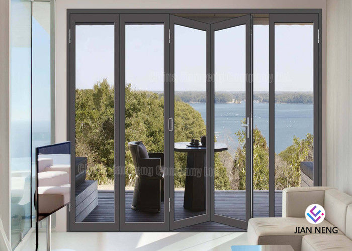 Janela de alumínio termicamente quebrada e porta de 60 séries para a casa de campo com vidro moderado 5+12A+5mm